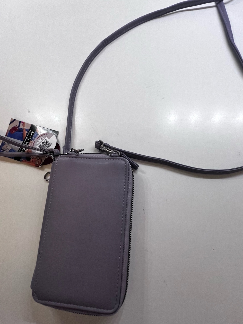 MUNDI LAVENDER VERSATILE 3 IN  1 WRISTLET, WALLET  & CROSSBODY BAG. NWT.